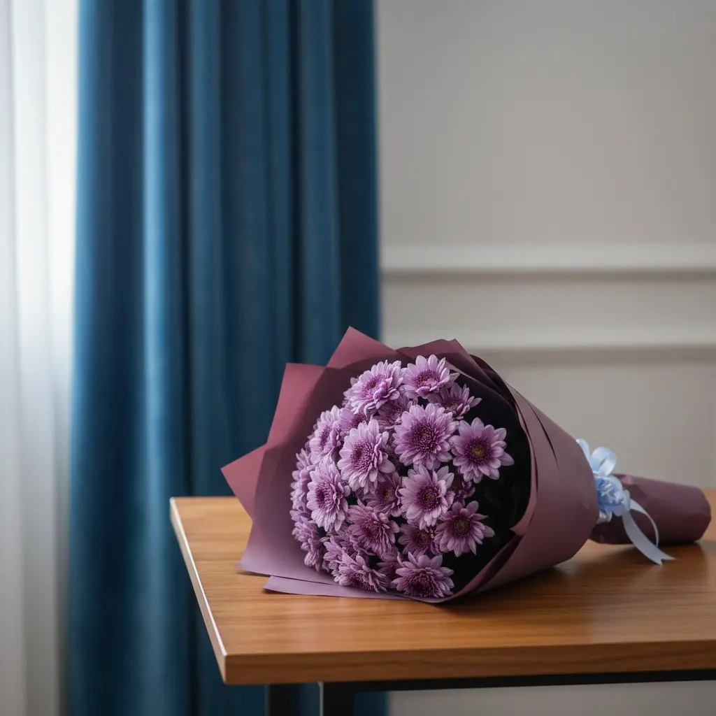 Purple Chrysanthemum Bouquet | Code 176