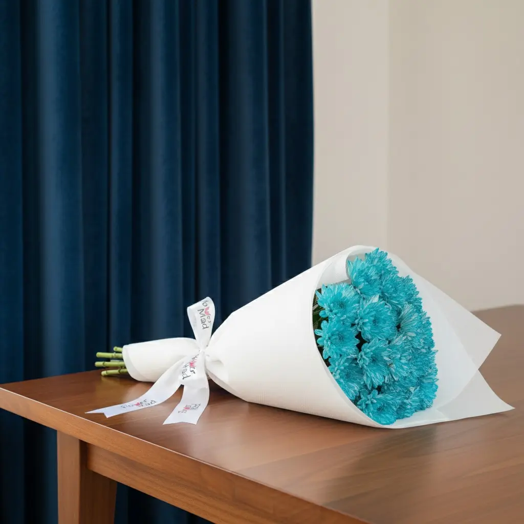 Blue Chrysanthemum Bouquet | Code 199