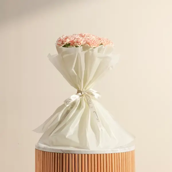 Unique Light Orange Carnation Bouquet | Code 191