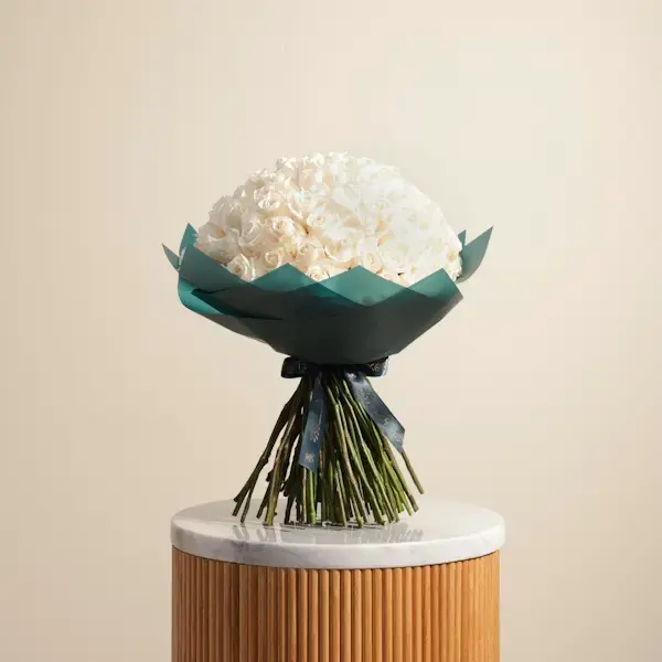 Pure White Roses Bouquet | Code 248