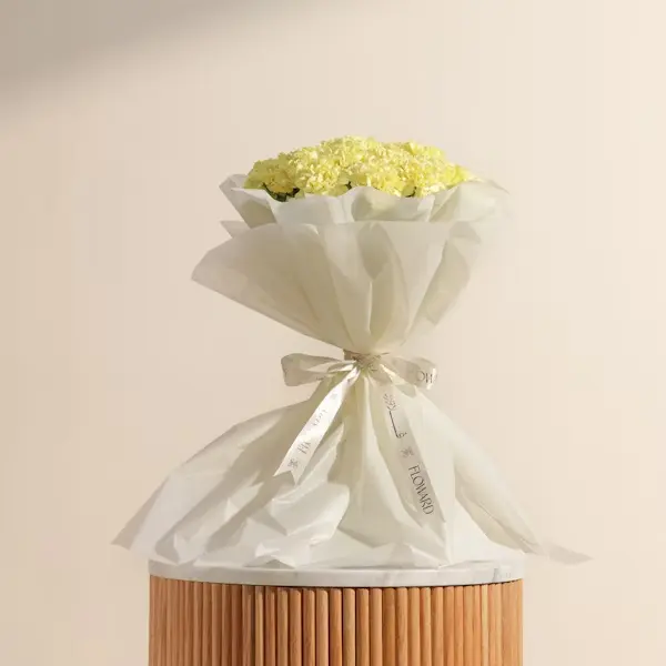Sparkling Yellow Carnation Bouquet | Code 154