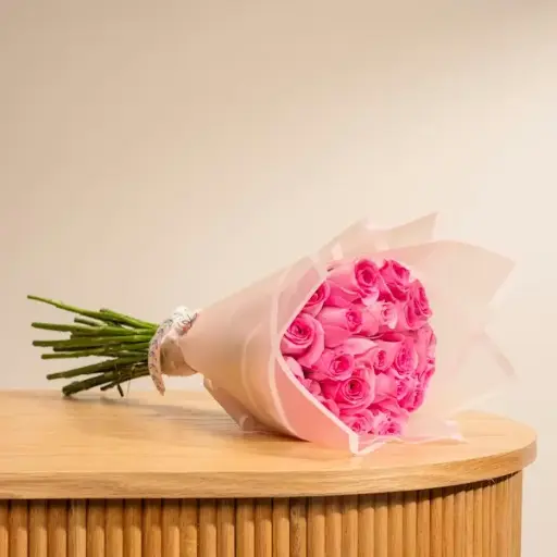 [183] Elegant Pink Roses Bouquet | Code 183
