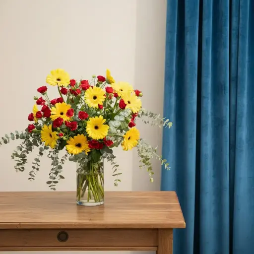 [250] Sparkling Flowers Vase | Code 250