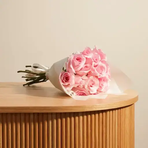 [218] Joyful Pink Roses Bouquet | Code 218